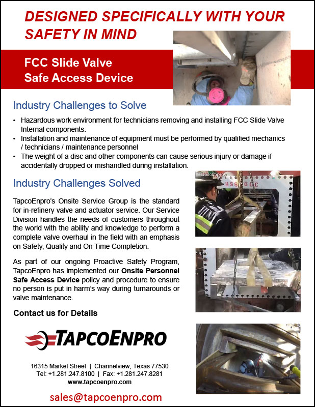 FCC Slide Valve Safe Access Device Flyer